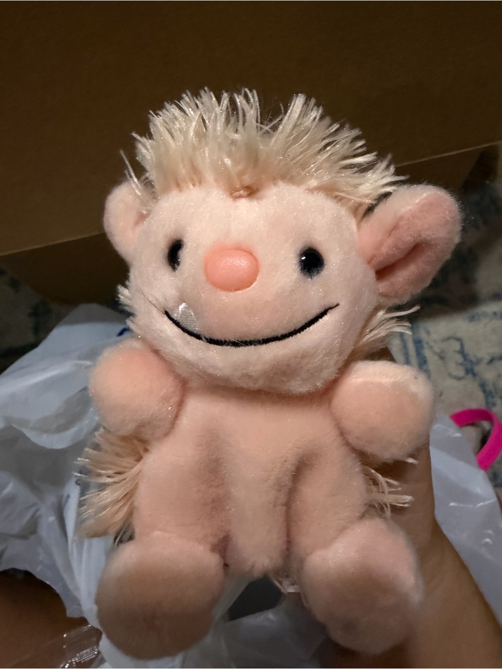 Plush Pink Hedgehog Stuffed Animal - Cozy Cuddle Toy